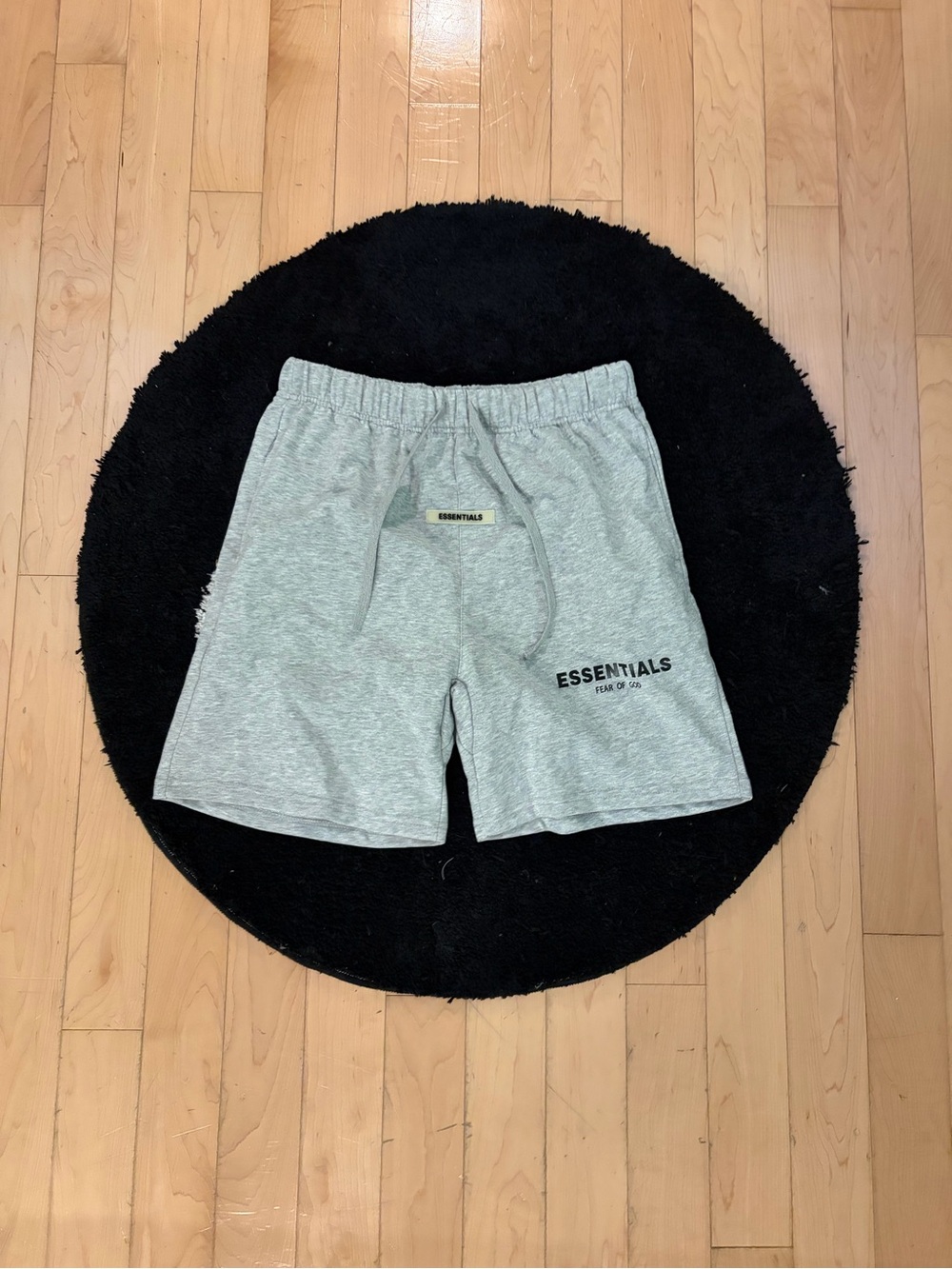 Essentials Light Heather Gray Men’s Athletic Hybrid Shorts